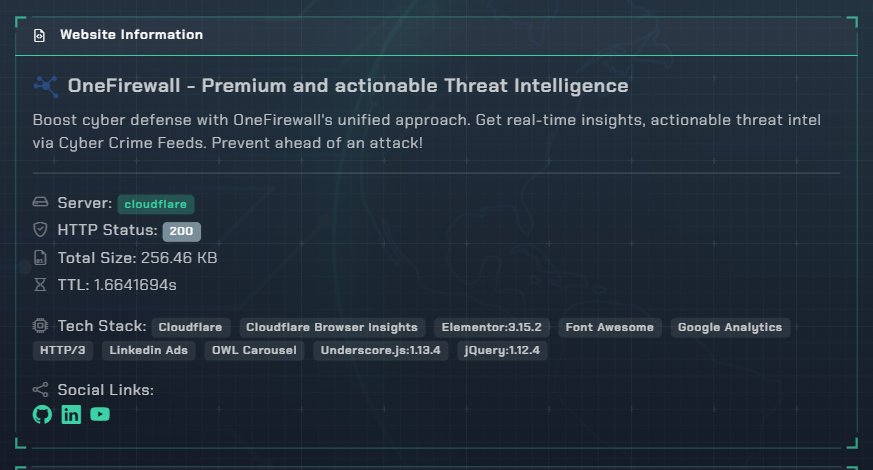 Data Leakage Detection — Vulnix0 scan output